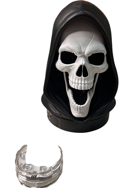 El Boyaması Rgb Işıklı Kapüşonlu Dekoratif Figür – 16 Renk LED Uzaktan Kumandalı Özel Tasarım Obje fiyatları