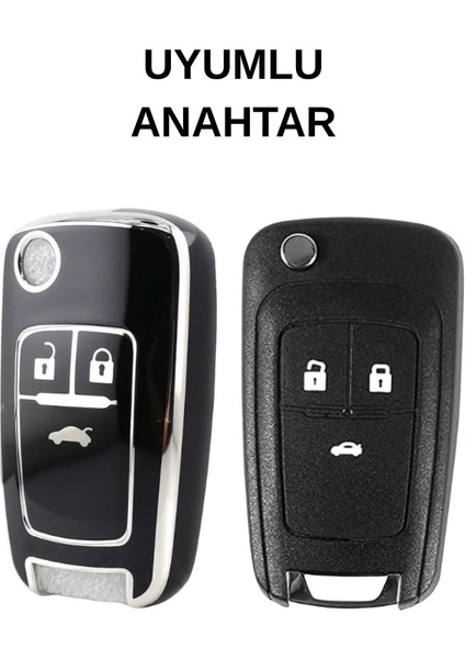 Chevrolet Cruze Aveo Spark Opel Astra J Insignia Uyumlu 3 Buton Nano Anahtar Kılıfı fiyatları