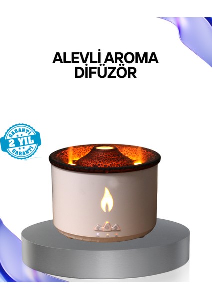 Lvsqvr Vol Efektli Aroma Difüzörü – Sessiz Çalışma, Otomatik Kapanma ve LED Işık