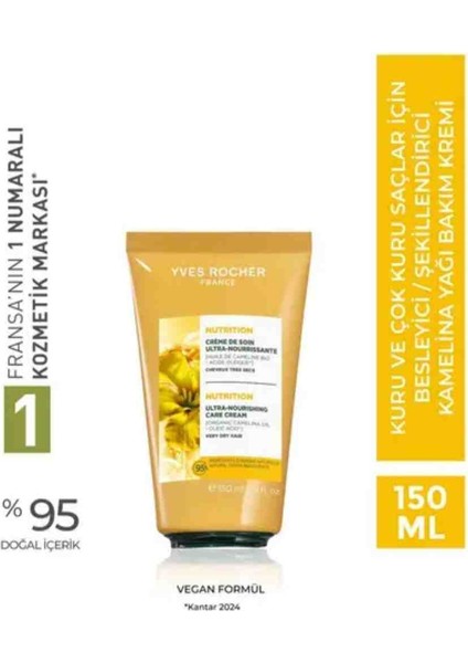 Besleyici/şekillendirici Bakım Kremi - Kuru ve Çok Kuru Saçlar / Nutrition - Vegan-Durulanmaz