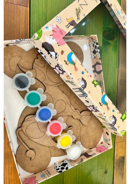 Renkli Ahşap Boyama Hobi Seti, Çocuklar Için Eğlenceli ve Yaratıcı Aktivite modelleri