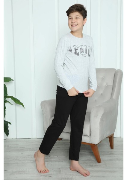 Erkek Çocuk Penye Pijama Takım Gri fiyatları