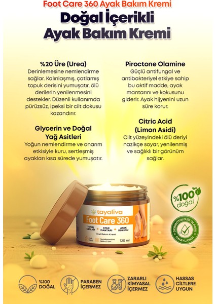 Foot Care 360 - Ayak ve Topuk Çatlaklarına ,mantara Karşı Özel Bakım Kremi modelleri