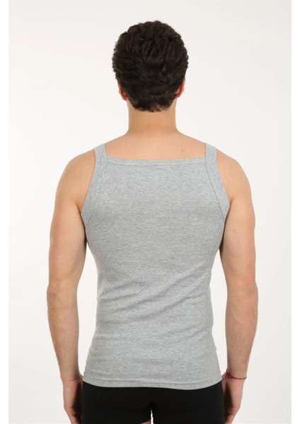 Erkek Kalın Askılı Likralı Atlet Gri modelleri