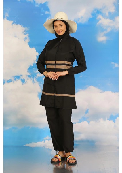 Kadın Tam Tesettür Mayo Siyah modelleri