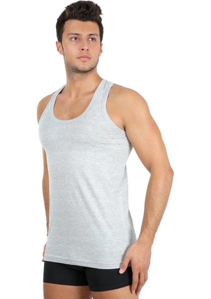 Erkek Penye Atlet Gri