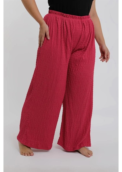 Kadın Büyük Beden Mercan Rengi Rahat Kesim Baggy Tek Alt fiyatları