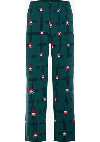 Erkek Dwarf Yeni Yıl Desenli Pamuklu Pijama Takımı modelleri