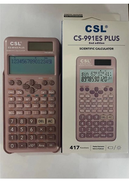 CS-991ES Plus-Pınk Pembe Fonksiyonel Hesap Makinesi