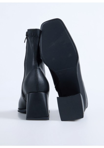 Siyah Kadın Topuklu Bot Foley fırsatları