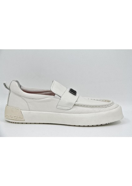 Alfa 5405 Erkek Loafer Ayakkabı - Krem