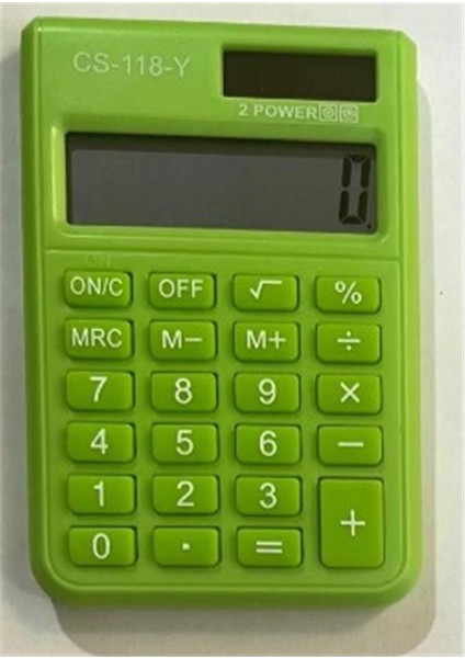 CS-118-Y Yeşil 8 Hane Cep Tipi Hesap Makinesi