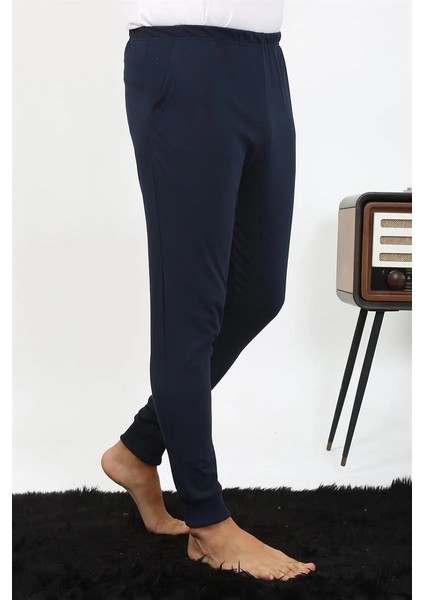 Erkek Pamuk Tek Alt Pijama Lacivert modelleri