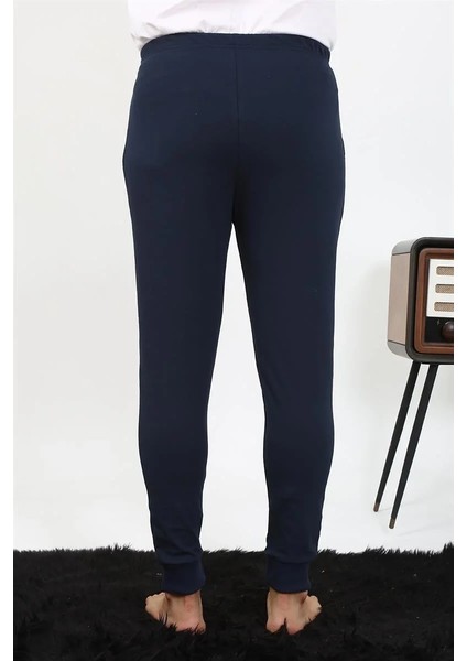 Erkek Pamuk Tek Alt Pijama Lacivert fırsatları