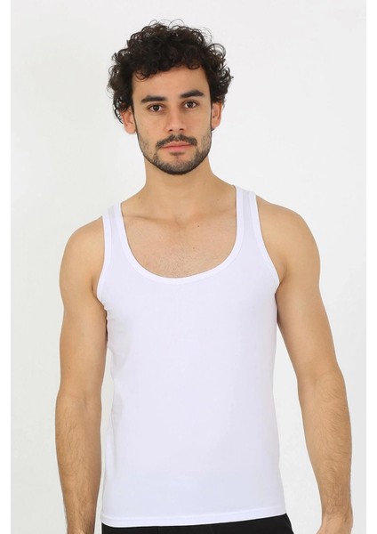 Erkek Penye Beyaz Atlet modelleri