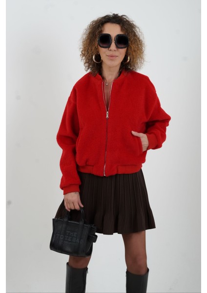 Kırmızı Bomber Ceket