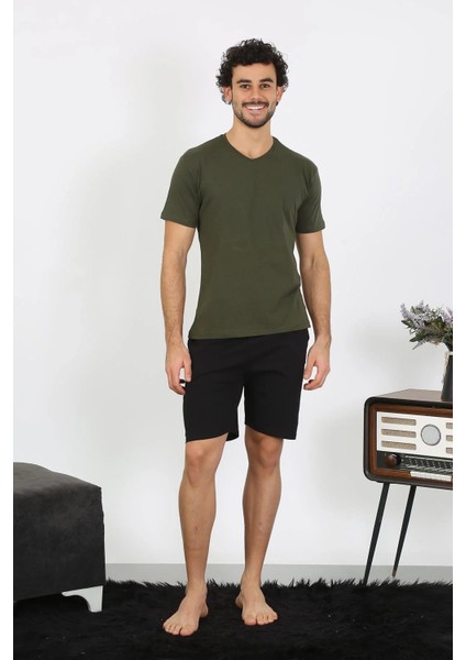 Erkek Penye Haki 3'lü Pijama Takımı modelleri