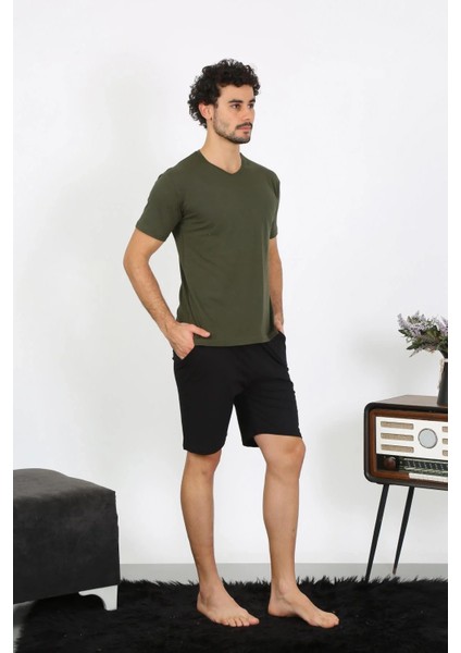 Erkek Penye Haki 3'lü Pijama Takımı indirimleri