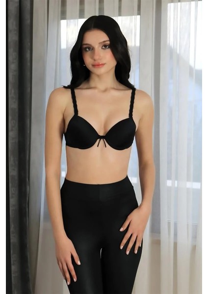 Kadın Destekli Balenli Sütyen Siyah fiyatları