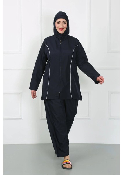 Büyük Beden Tesettür Büyük Mayo Lacivert fiyatları