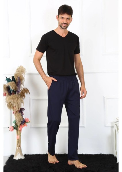 Erkek Pamuk Lacivert Tek Alt Pijama