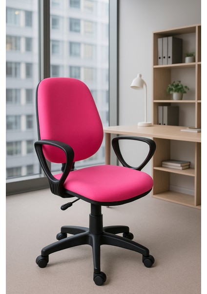Dole Siyah Gövde/pembe Döşemeli Ofis Büro Sekreter Bilgisayar Çalışma Oyuncu Koltuğu Sandalyesi fırsatları