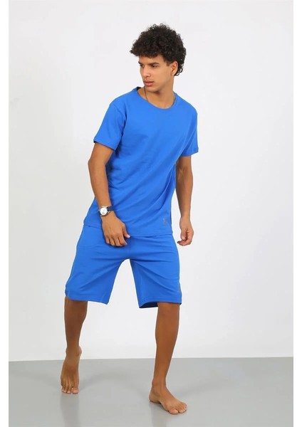 Erkek Pamuk Lakost Alt Üst Kaprili Pijama Takım Saks modelleri