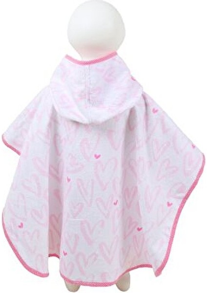 Çocuk Panço Havlu Pembe Dino Pamuk Malzemeden 2-4 Yaş İçin Eğlenceli Desenli indirimleri