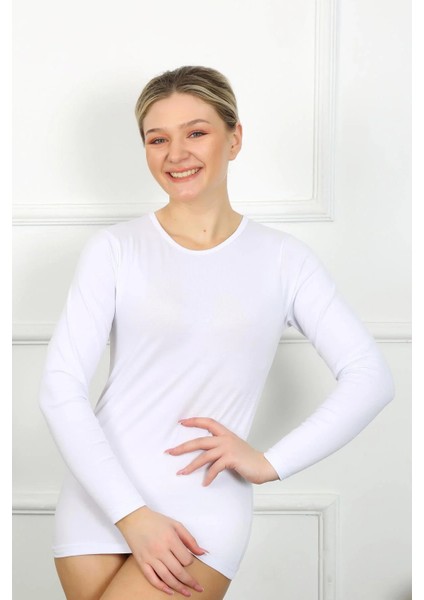 Bayan Uzun Kol Body Beyaz fiyatları