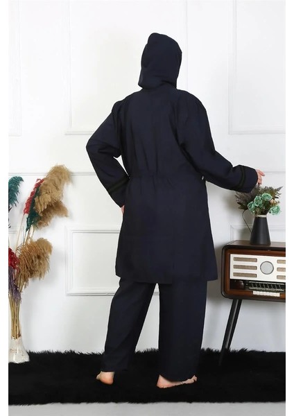 Büyük Beden Tesettür Mayo Lacivert modelleri