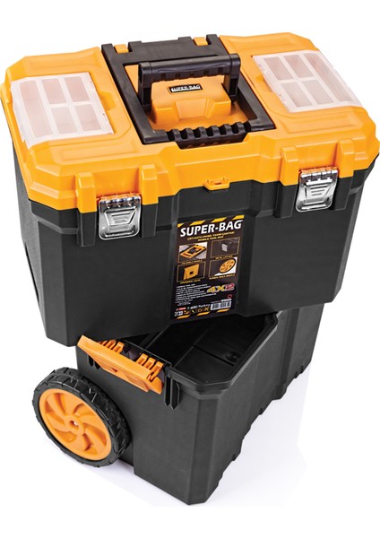 Süper Bag ASR-5070 Çift Katlı Mobil Tekerlekli Takım Çantası modelleri