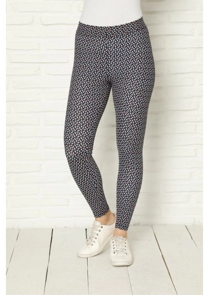 Penye Likralı Tayt Lacivert