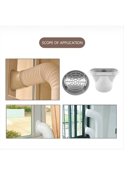 Pencere Adaptörü Filtresi Pencere Egzoz Hortumu Arayüzü (Yurt Dışından) indirimleri