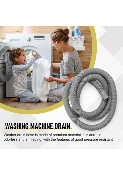 Tahliye Hortumu Uzatma Seti Evrensel Çamaşır Makinesi Hortumu 6,5 Ft (Yurt Dışından) indirimleri