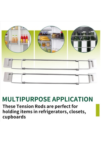 Rv Güvenli Ayarlanabilir Barlar, Rv Buzdolabı Için Gıda Sabitleyiciler (2 Adet) (Yurt Dışından) indirimleri