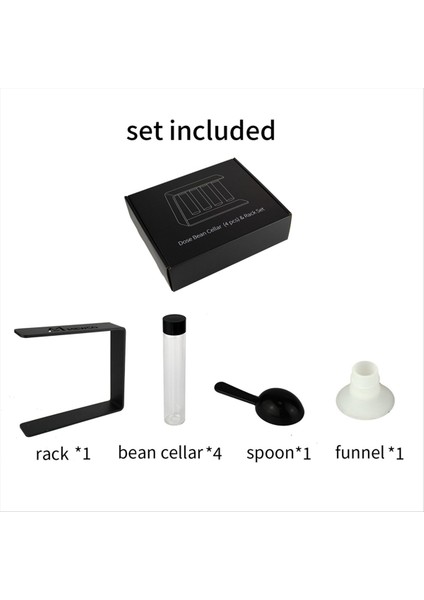 Manyetik Kahve Çekirdeği Ambalaj Şişesi Test Tüpü Cam Sergileme Rafı (Yurt Dışından) fırsatları