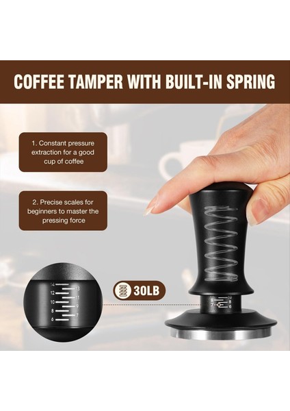 51 mm Espresso Tamper ve Karıştırıcı Seti, Espresso Kahve Tamper (Yurt Dışından) fiyatları