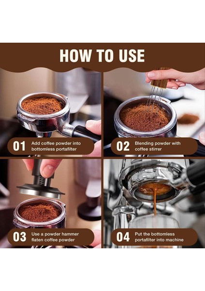 51 mm Espresso Tamper ve Karıştırıcı Seti, Espresso Kahve Tamper (Yurt Dışından) fırsatları