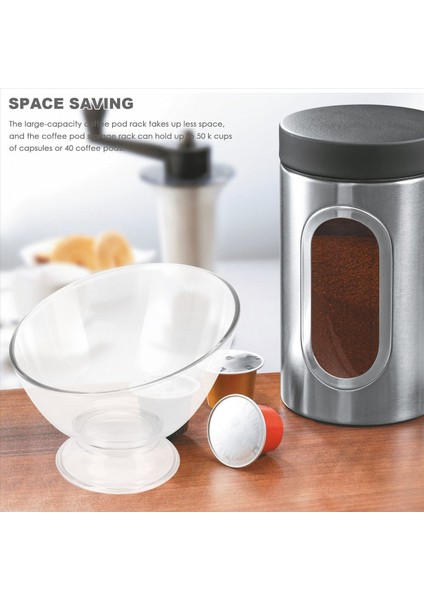 Kahve Pod Tutucu K Bardak Tutucu Şeffaf Plastik Büyük Kapasiteli (Yurt Dışından) indirimleri