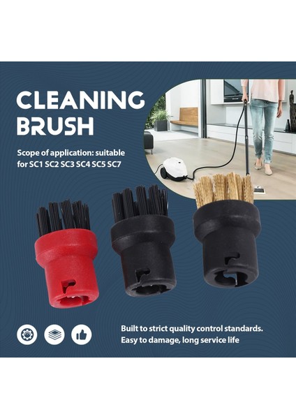 Karcher Sc1 Sc2 Sc3 Sc4 Için 3 Adet Nozullu Naylon Pirinç Kıl Fırçalar (Yurt Dışından) indirimleri