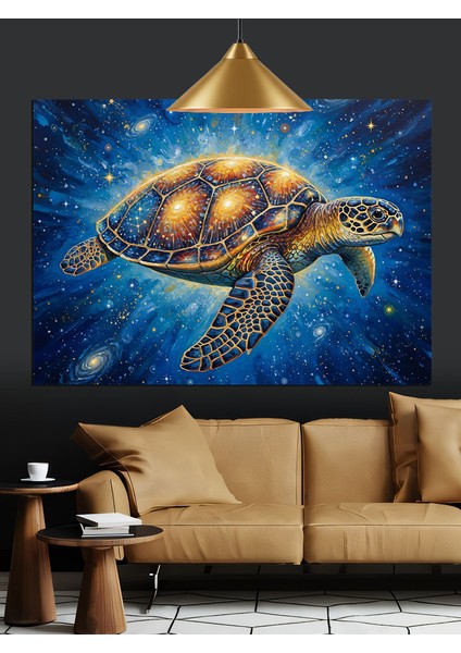 Deniz Kaplumbağası Okyanus Derinlik Dekoratif Kanvas - Mdf Ahşap Tablo modelleri