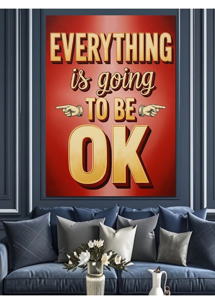 Her Şey Iyi Olacak Sözü Dekoratif Kanvas - Mdf Ahşap Tablo modelleri
