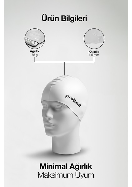 Bone Silikon Yüzme Bonesi SB01 Beyaz