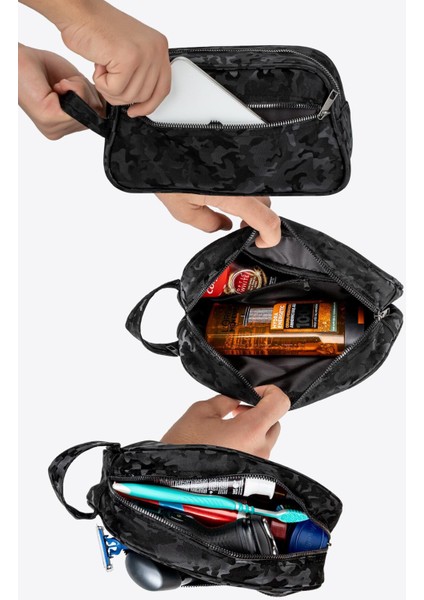 Valiz Içi Tıraş Ürünleri Düzenleyici Bavul Içi Organizer Tıraş ve Seyahat Çantası Erkek Hediyelik