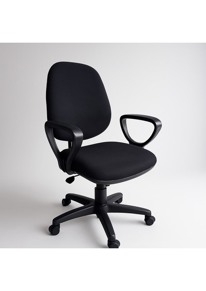 Dole Siyah Gövde/siyah Döşemeli Ofis Büro Sekreter Bilgisayar Çalışma Oyuncu Koltuğu Sandalyesi