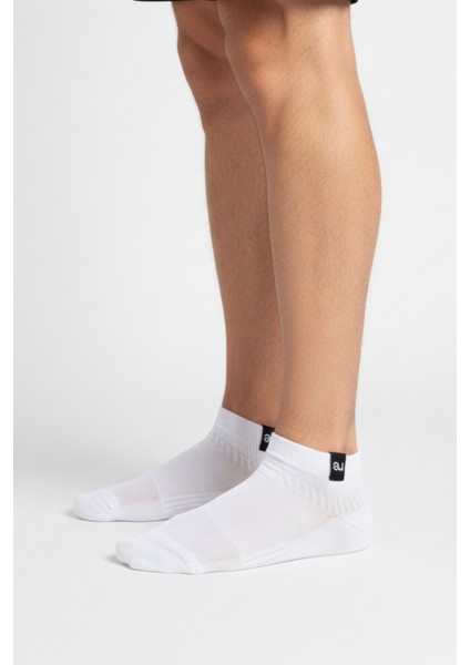 Coolmax Beyaz Yarım Havlu Dikişsiz Unisex Patik Spor Çorabı indirimleri