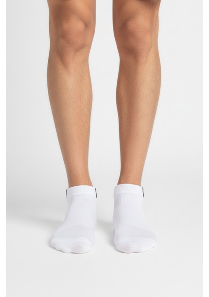 Coolmax Beyaz Yarım Havlu Dikişsiz Unisex Patik Spor Çorabı