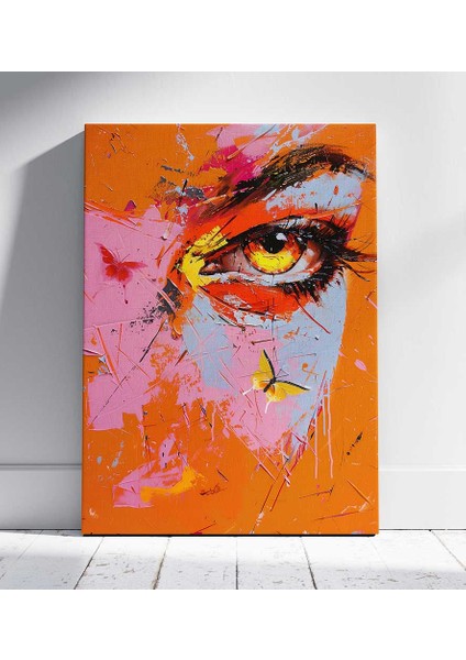Duygusal Göz Portresi Modern Sanat Kanvas Tablo