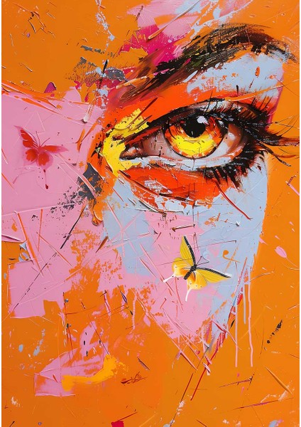 Duygusal Göz Portresi Modern Sanat Kanvas Tablo fiyatları