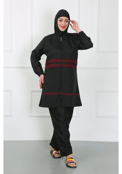 Büyük Beden Tesettür Mayo Siyah indirimleri